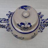 Covered pot in earthenware