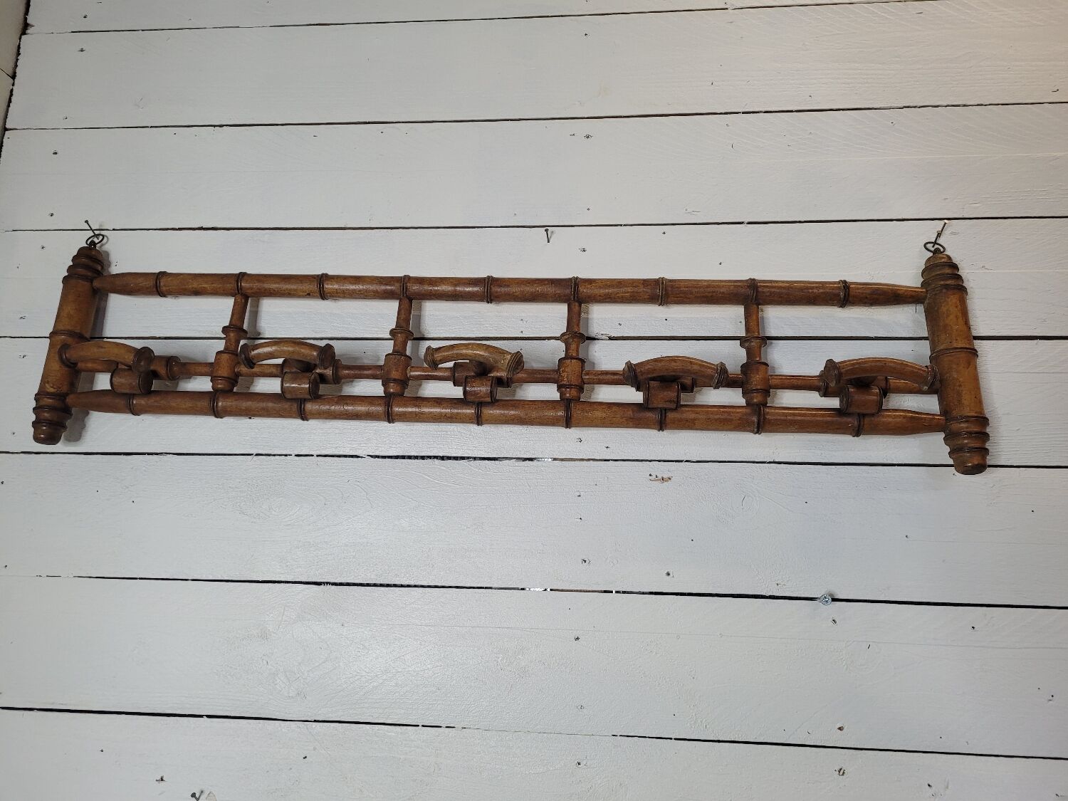 Coat rack wood bamboo, 106cms of L