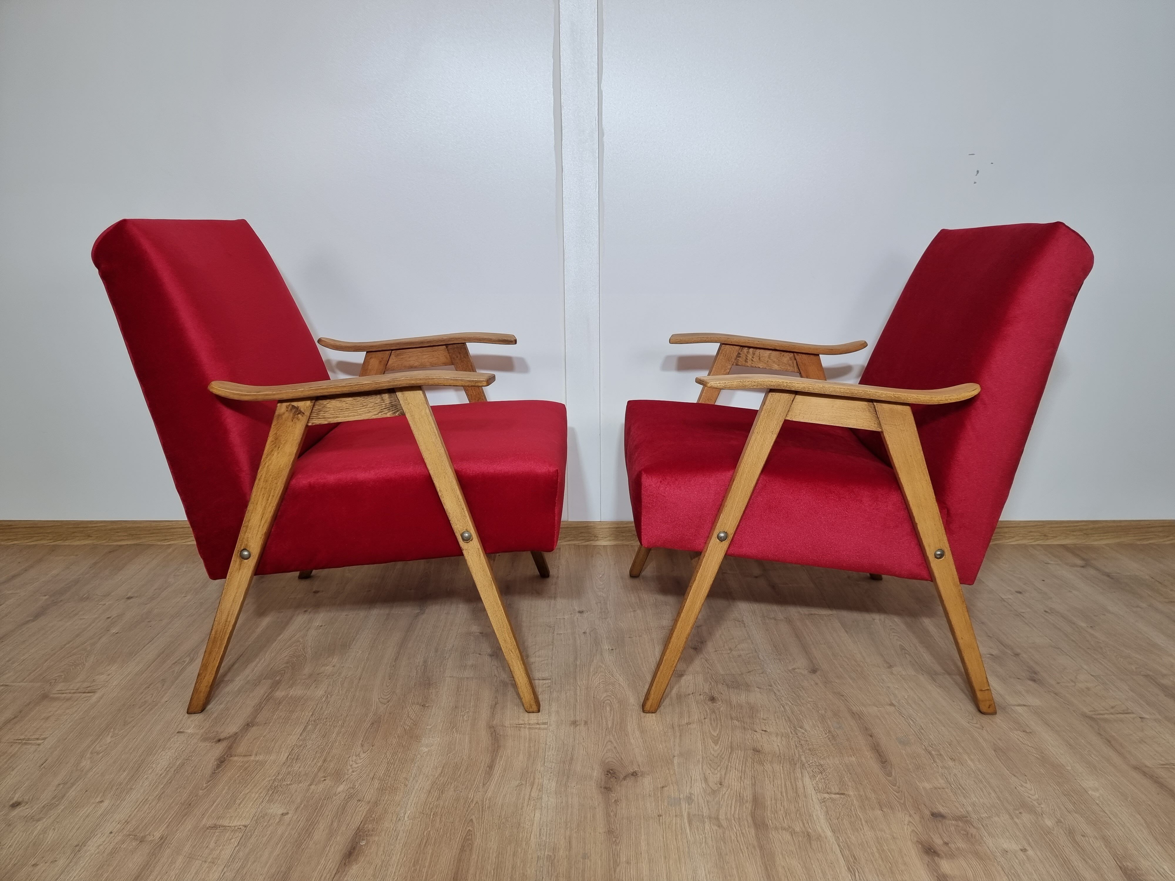 Pair of armchairs by Tatra Nabytok