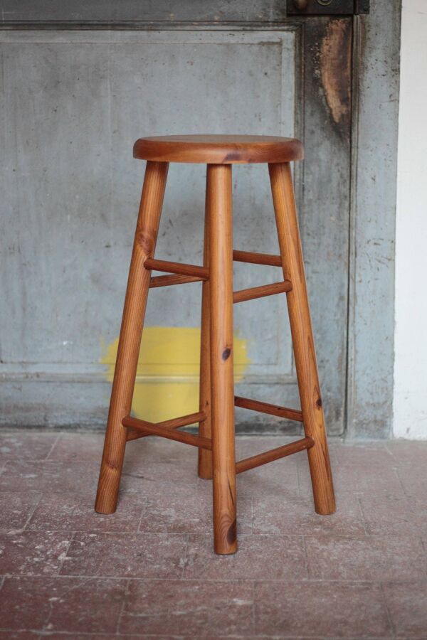 Tabouret vintage, tabouret bois , tabouret d'appoint, tabouret de bar