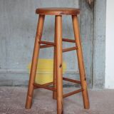 Tabouret vintage, tabouret bois , tabouret d'appoint, tabouret de bar