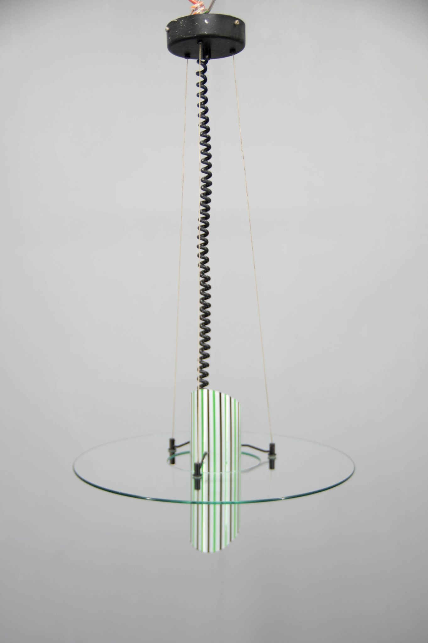 Italian Glass Chandelier, 1980s