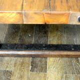 Eiffel style wood and metal coffee table
