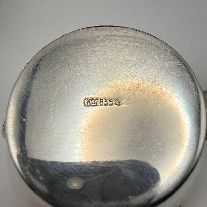 Three-Piece Bauhaus Silver Coffee Set, Grininger, Heilbronn, 1930