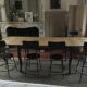 Old dining table with extensions
