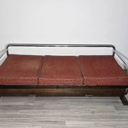 Canapé Bauhaus chromé par Robert Slezak pour les usines Slezak, années 1930