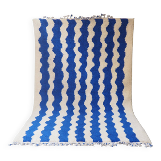 Unique Moroccan rug in natural wool 3x2 m