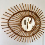 Rattan mirror