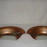 Art Deco half-moon wall lamp from the 1930s