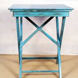 Old folding square table in Burmese teak
