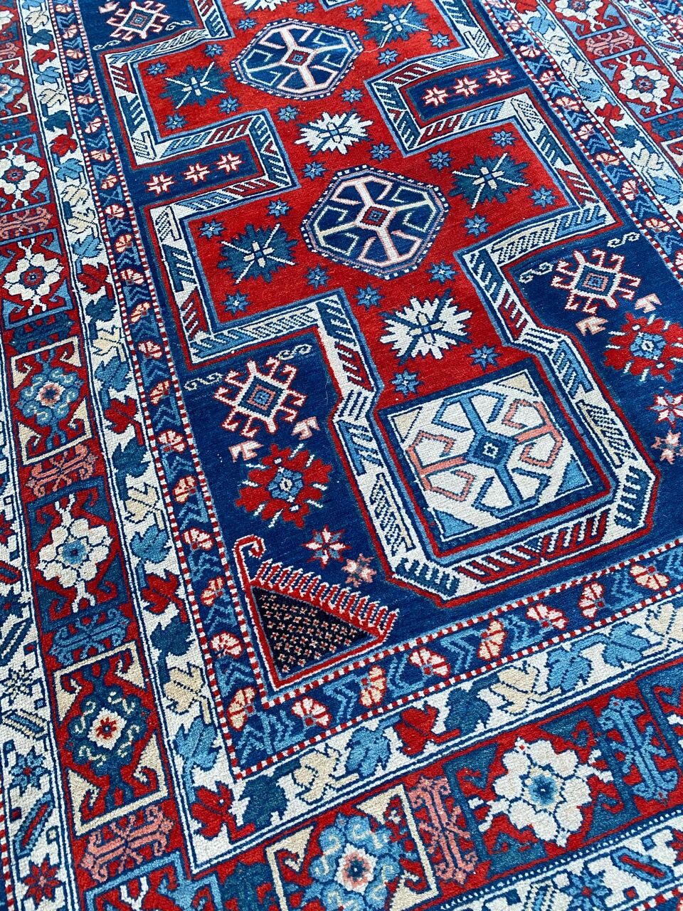 Vintage carpet of the chirwan Caucasus 115x195 cm