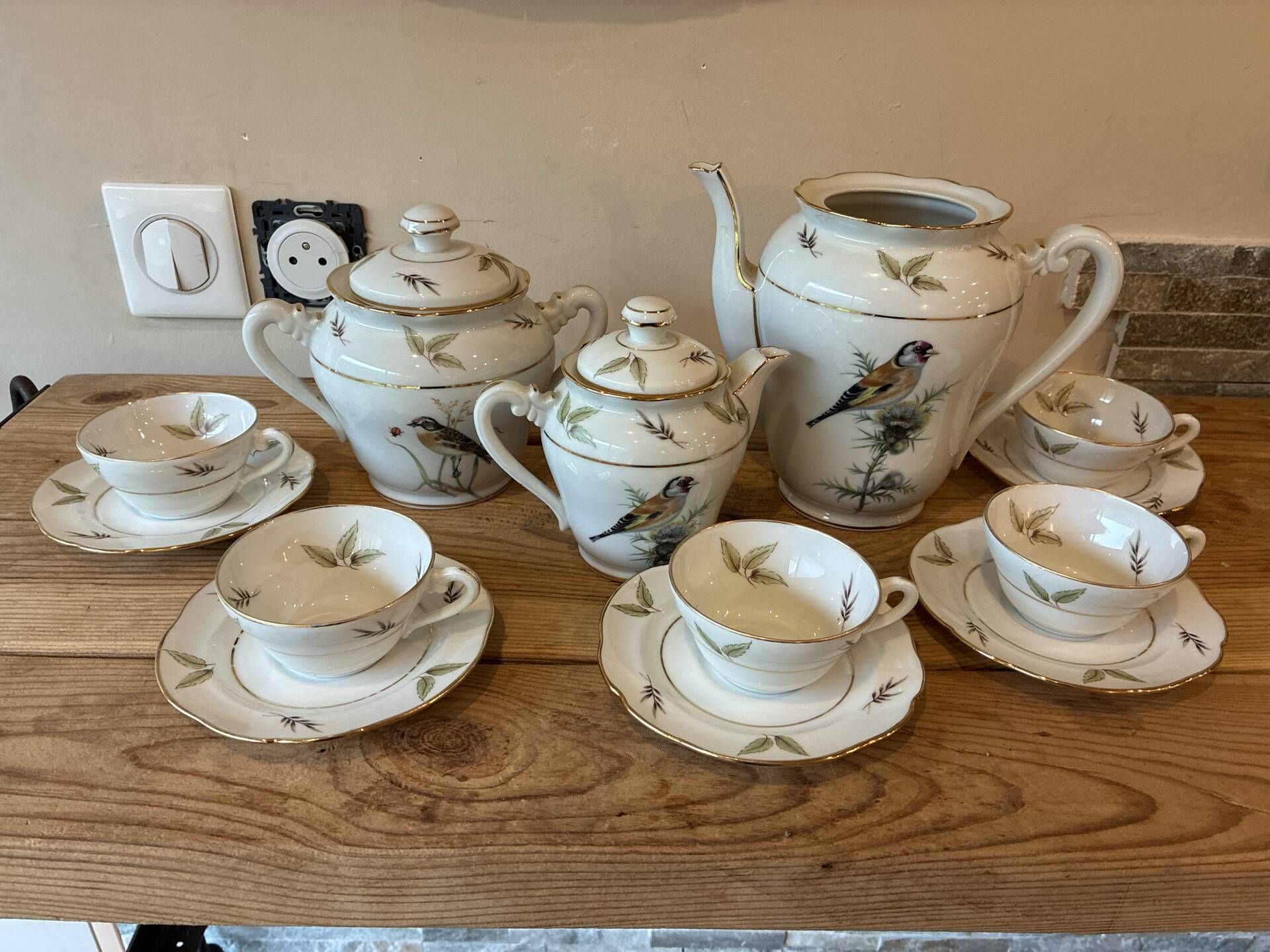 Coffee/tea service in Limoges porcelain – Chapus Frères – Oi decor