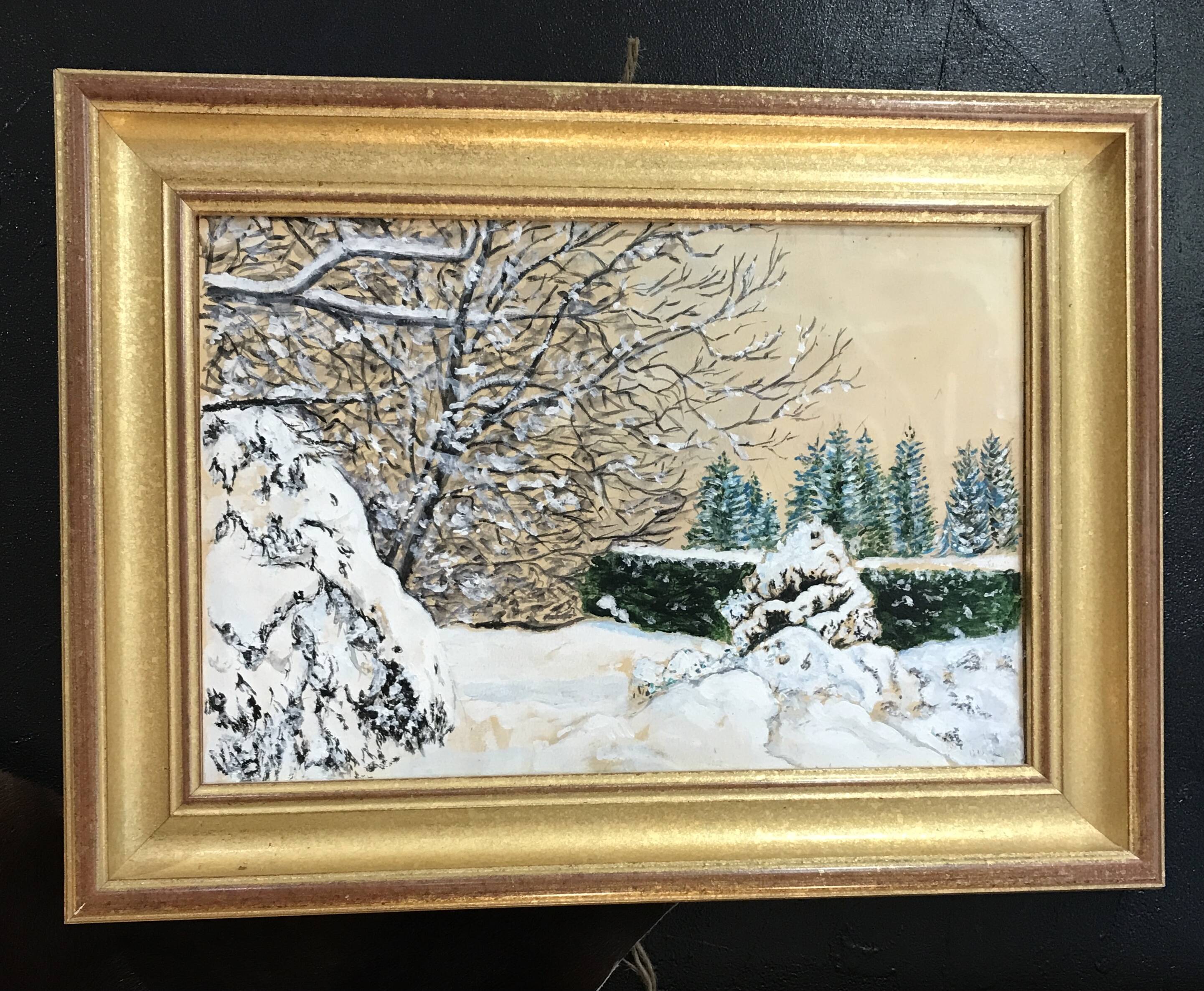 Acrylic Snow Landscape