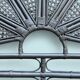 Vintage black rattan headboard 142cm