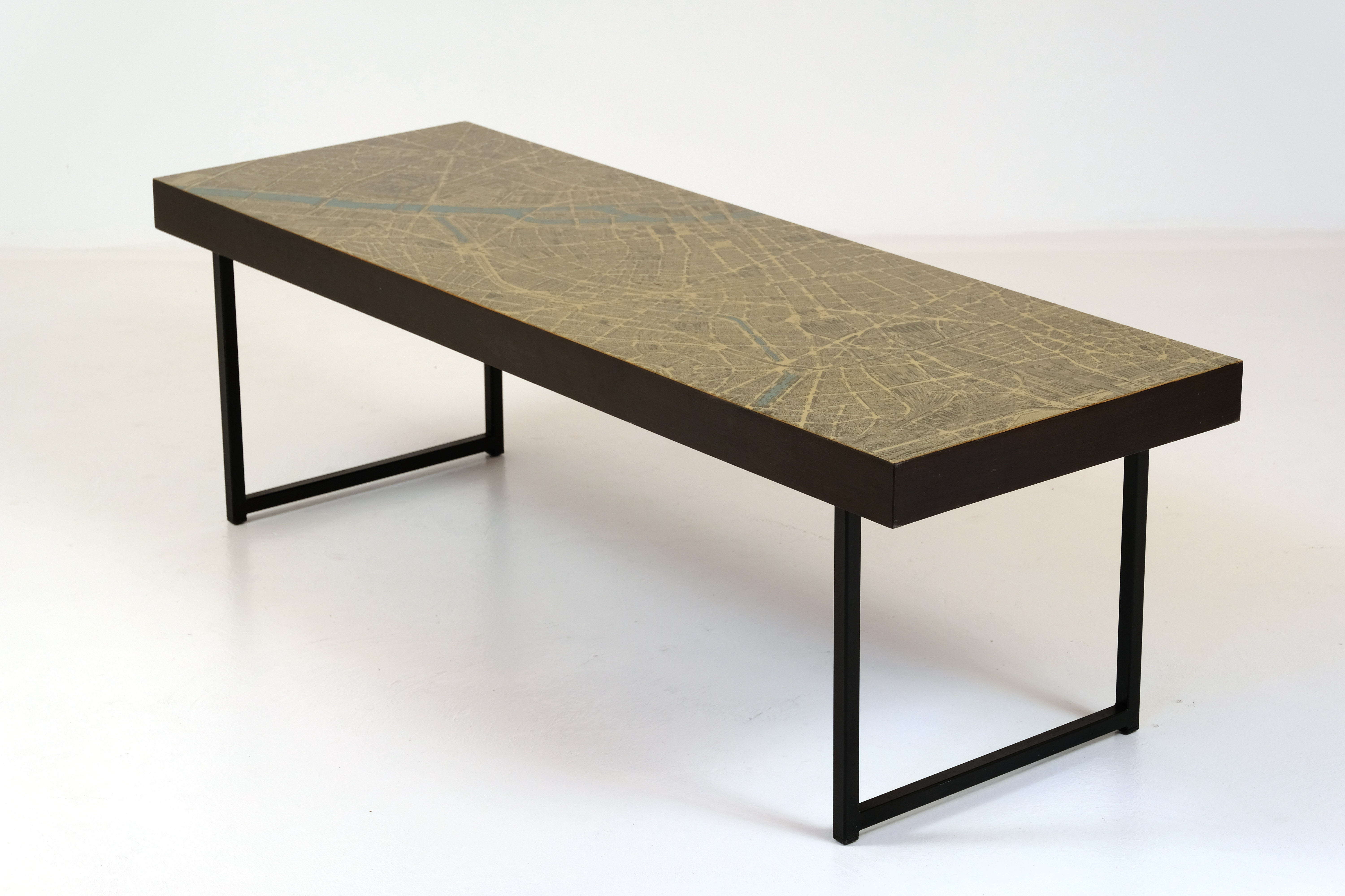 Paris 1960 plan coffee table