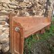 Banc d'église ancien, 263 cm