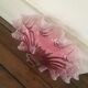 Abat jour en verre rose