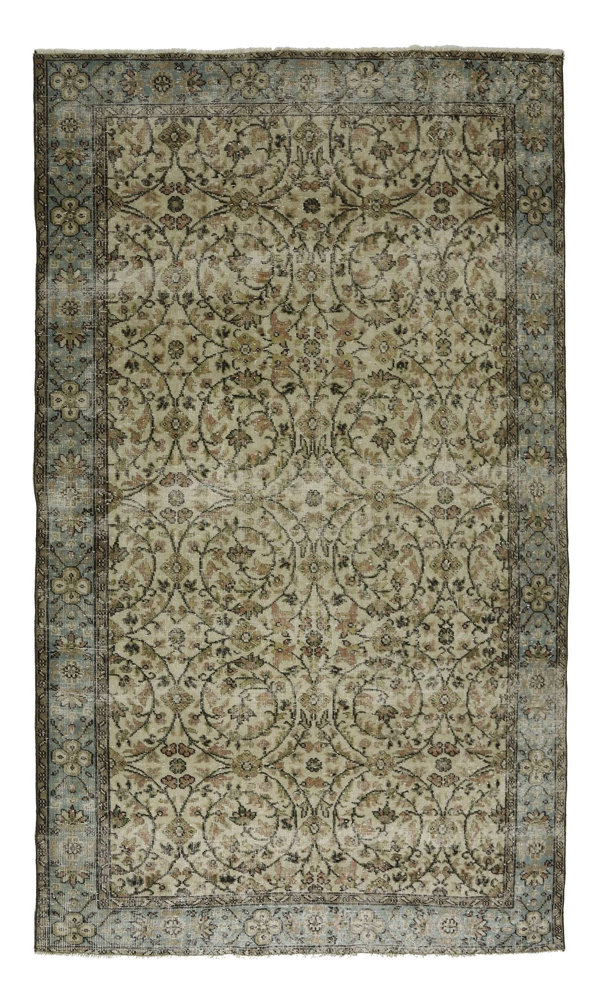 Turkish Anatolian Handmade Vintage Rug 272 cm x 165 cm