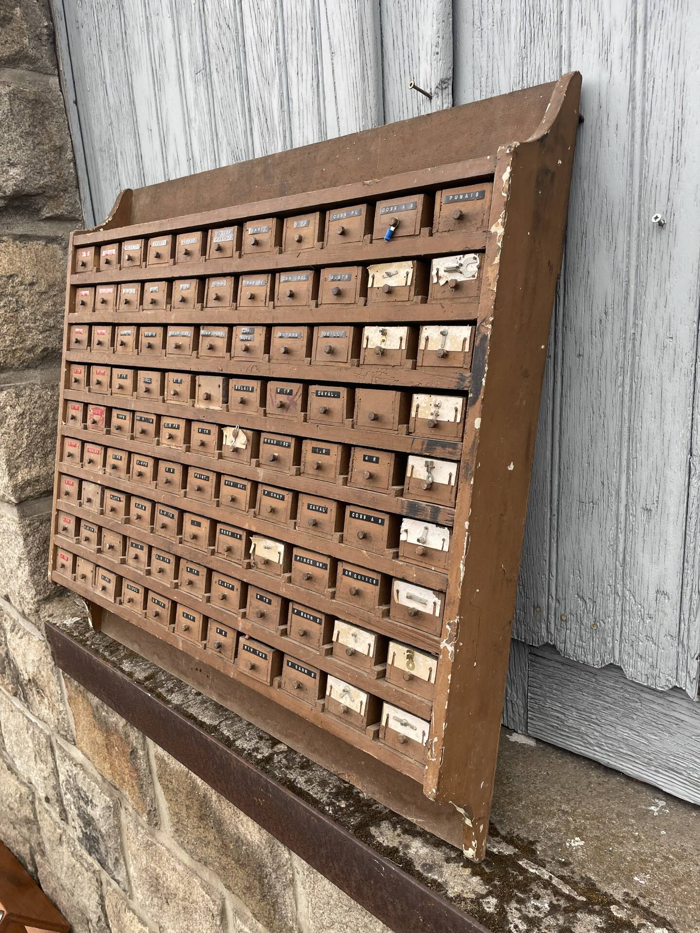 Meuble métier avec tiroirs