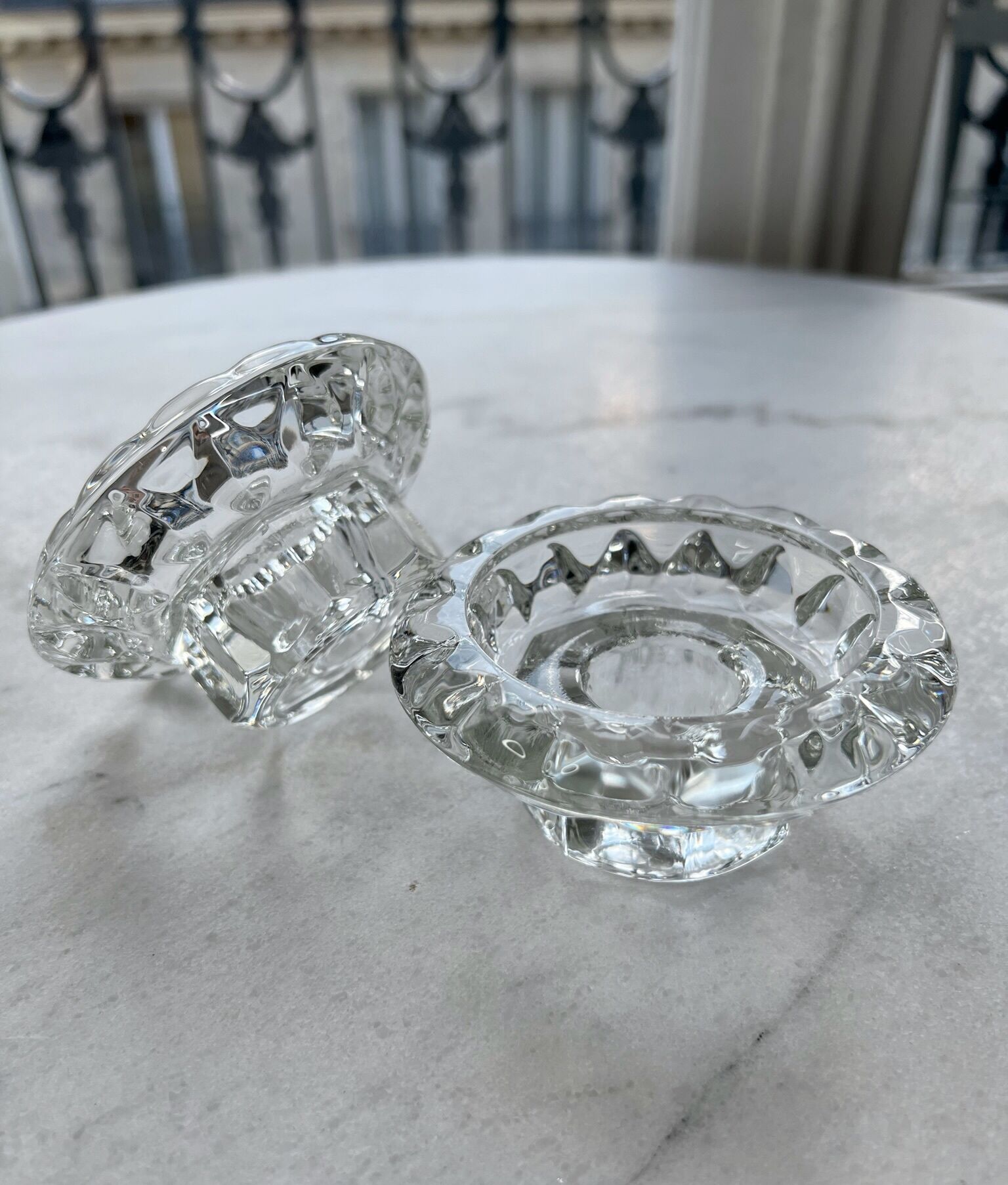 Glass candle holders - Reims France