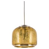 Large Murano pendant lamp by Doria, Germany, 1970s.