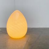 Vintage Murano glass egg floor lamp whirlpool by Vetri Murano