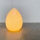 Vintage Murano glass egg floor lamp whirlpool by Vetri Murano