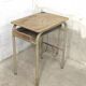 Simple school desk from 1960 with locker.