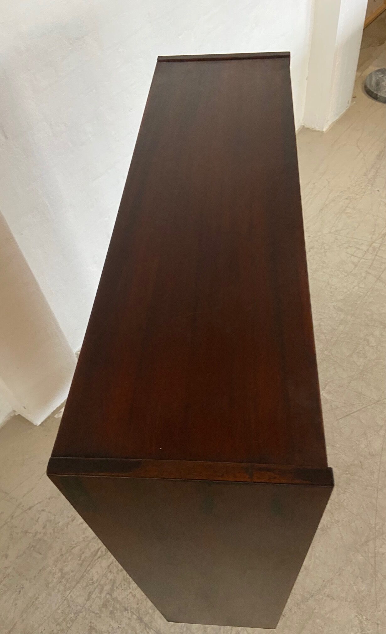 Danish retro vintage library in rosewood with sliding doors from the 1960s.