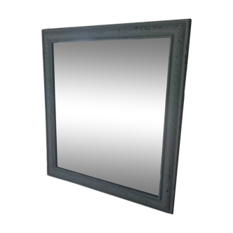 Gray patinated rectangle mirror