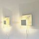 Geometric Square Layered Wall Lamps By Unknown Designer, The Netherlands 1960S