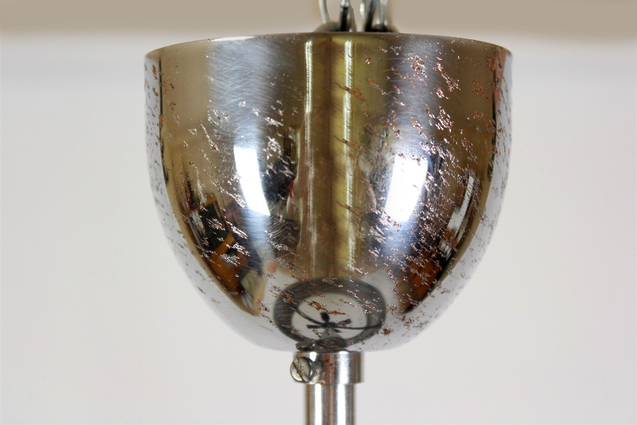 UFO chrome pendant by Josef Hurka for Napako, 1930