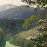 HSP painting "Tree Valley Landscape" by Othon Pfeiffer