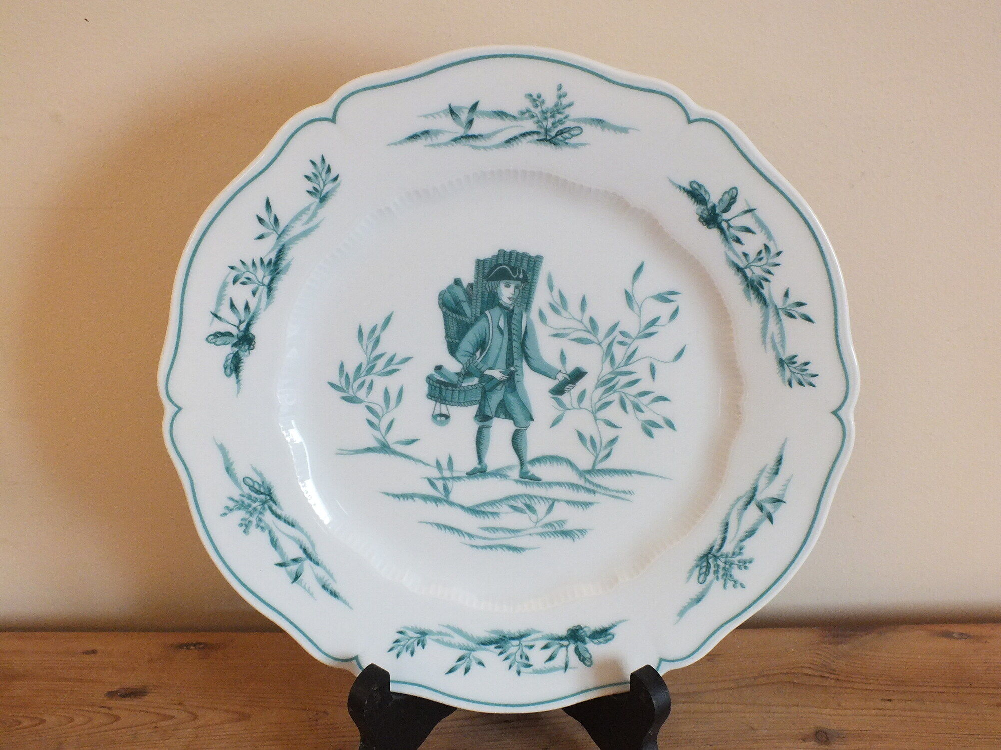 Set of 6 flat plates Limoges Haviland