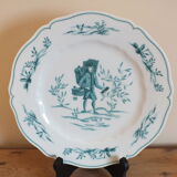 Set of 6 flat plates Limoges Haviland