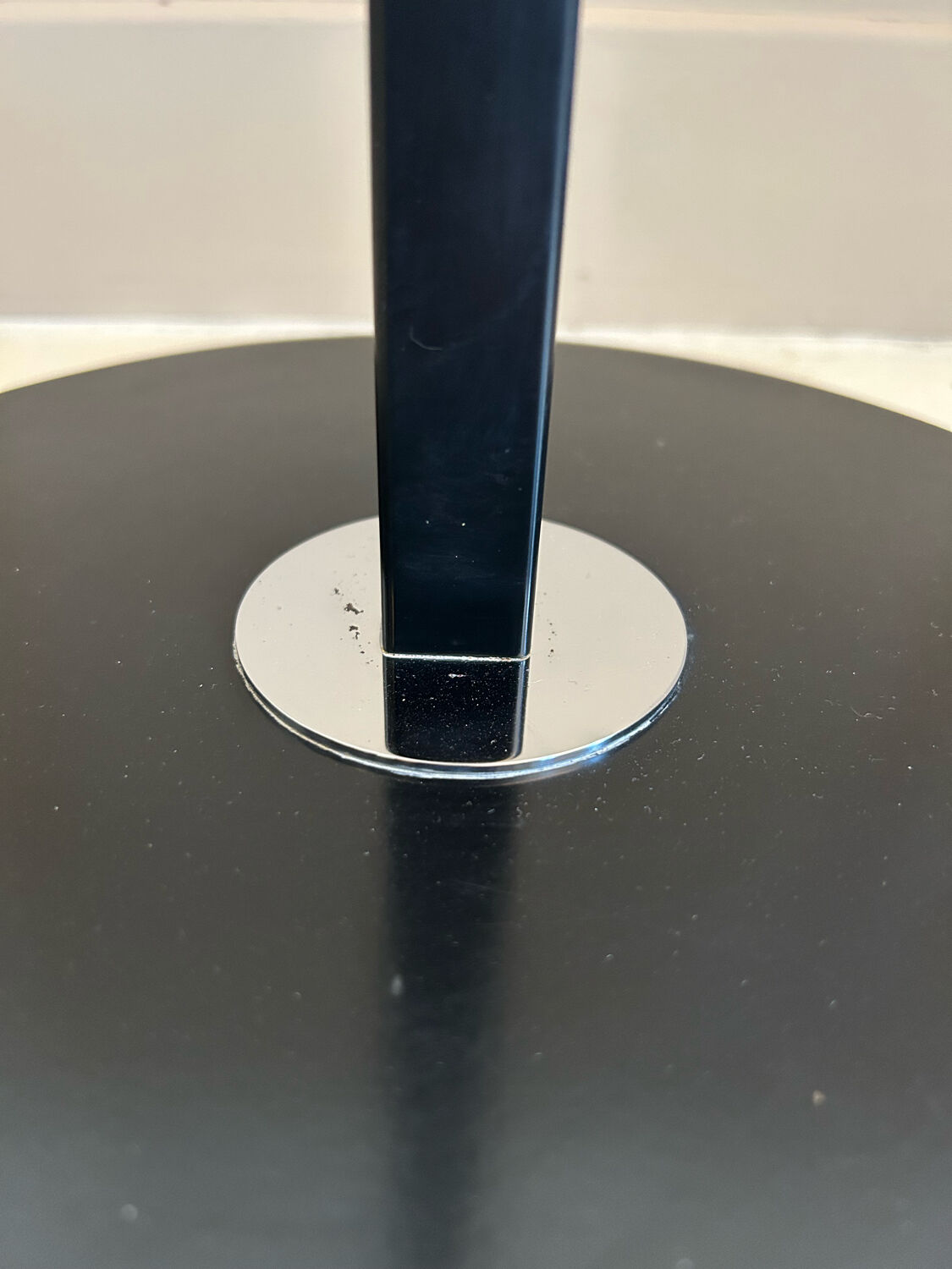 Pair of vintage geometric floor lamps model "206863" , Pierre Disderot for Glass and Light, France 1980