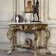 Painted and gilded wooden console, Italy, 18th century.
