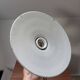 Vintage enamelled sheet metal swan neck wall light