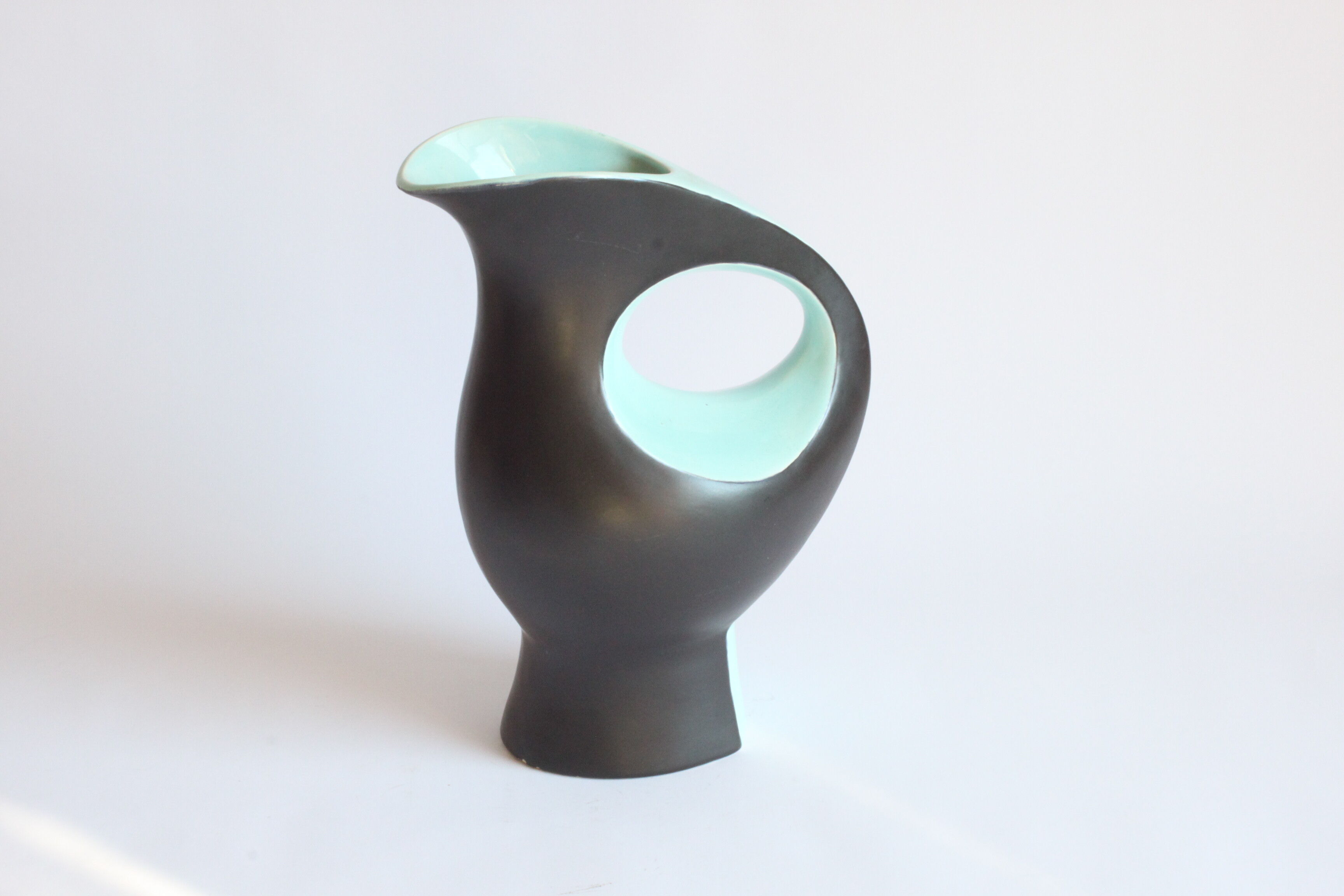 Vase en céramique zoomorphe d’André Bayer, Bruxelles années 1950