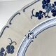 Round plate Terre de Fer KG Lunéville, model "Jane", blue, 1890-1915