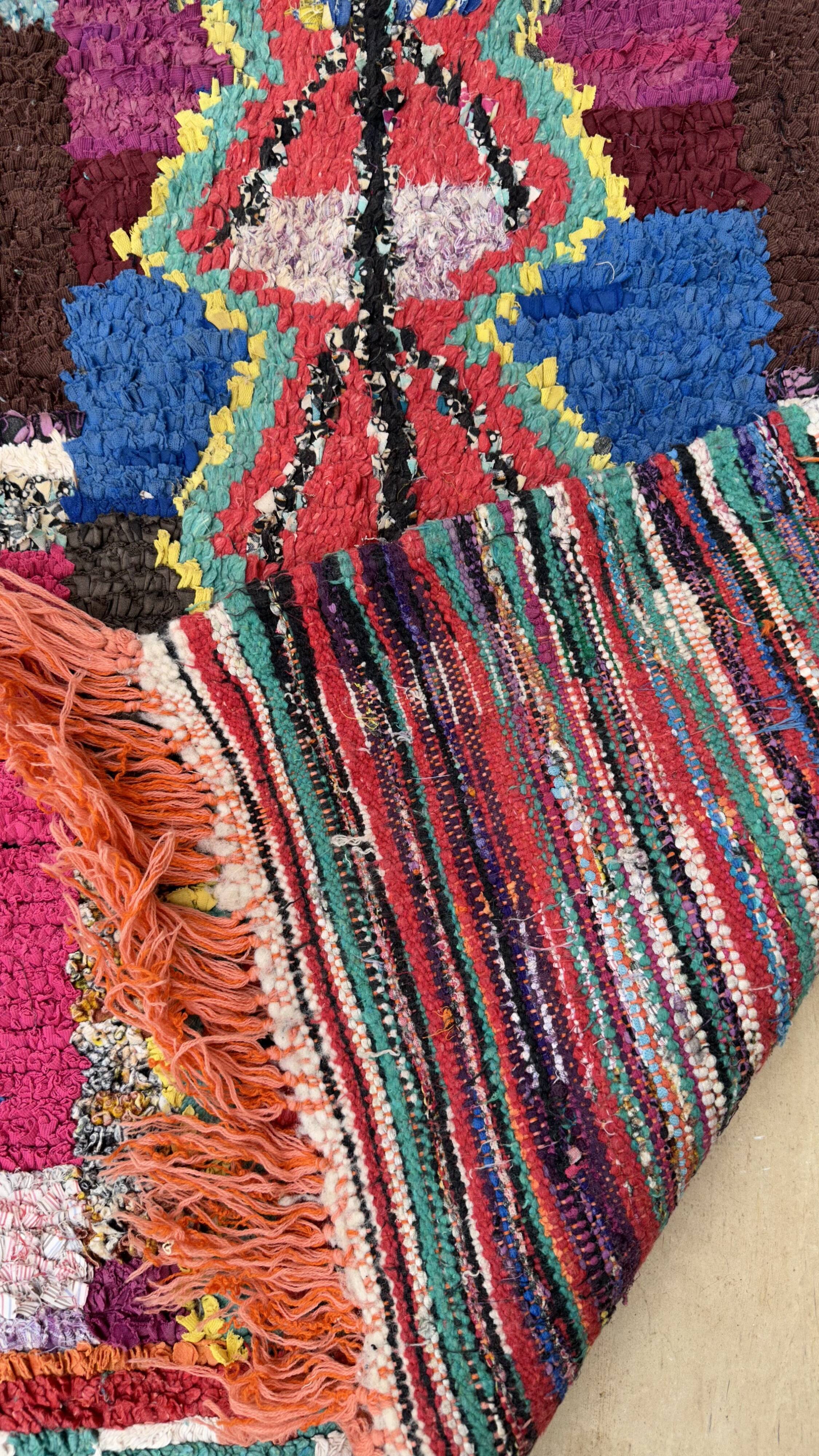 Tapis Boucherouite 94 x 177 cm
