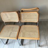 4 chairs Cesca b32 by Marcel Breuer