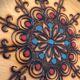 Vintage wooden wall plates, set of 4