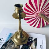 Antique bronze candle holder