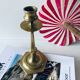 Antique bronze candle holder