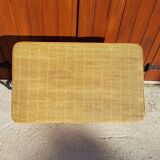 Coffee table rattan wicker years 50-60 vintage