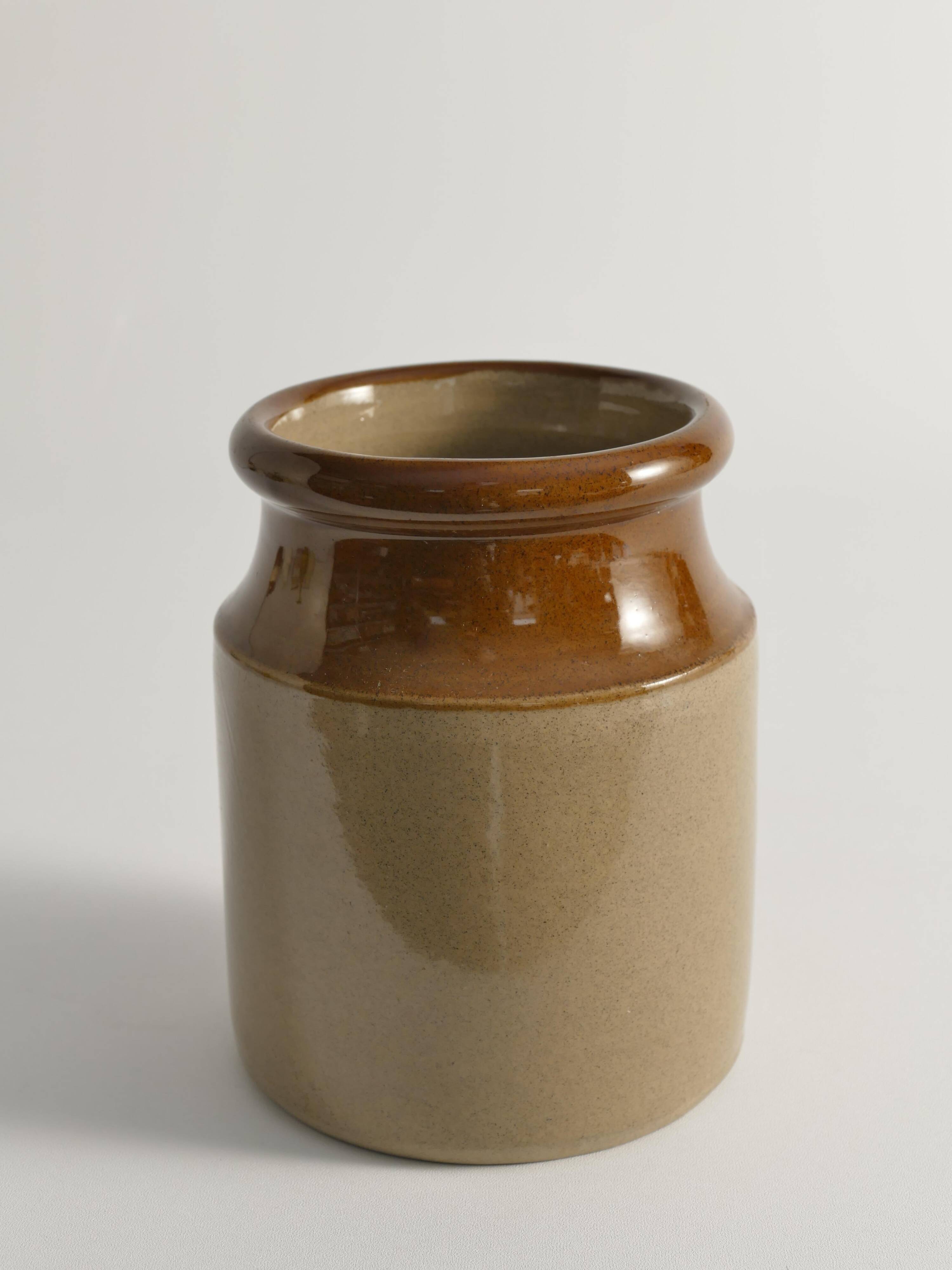 English Farmhouse Stoneware Jar by Moira, England, Late 20th Century