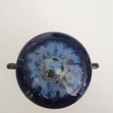 Candy sugar pot covered in glazed ceramic