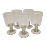 Lot of blown glass glasses