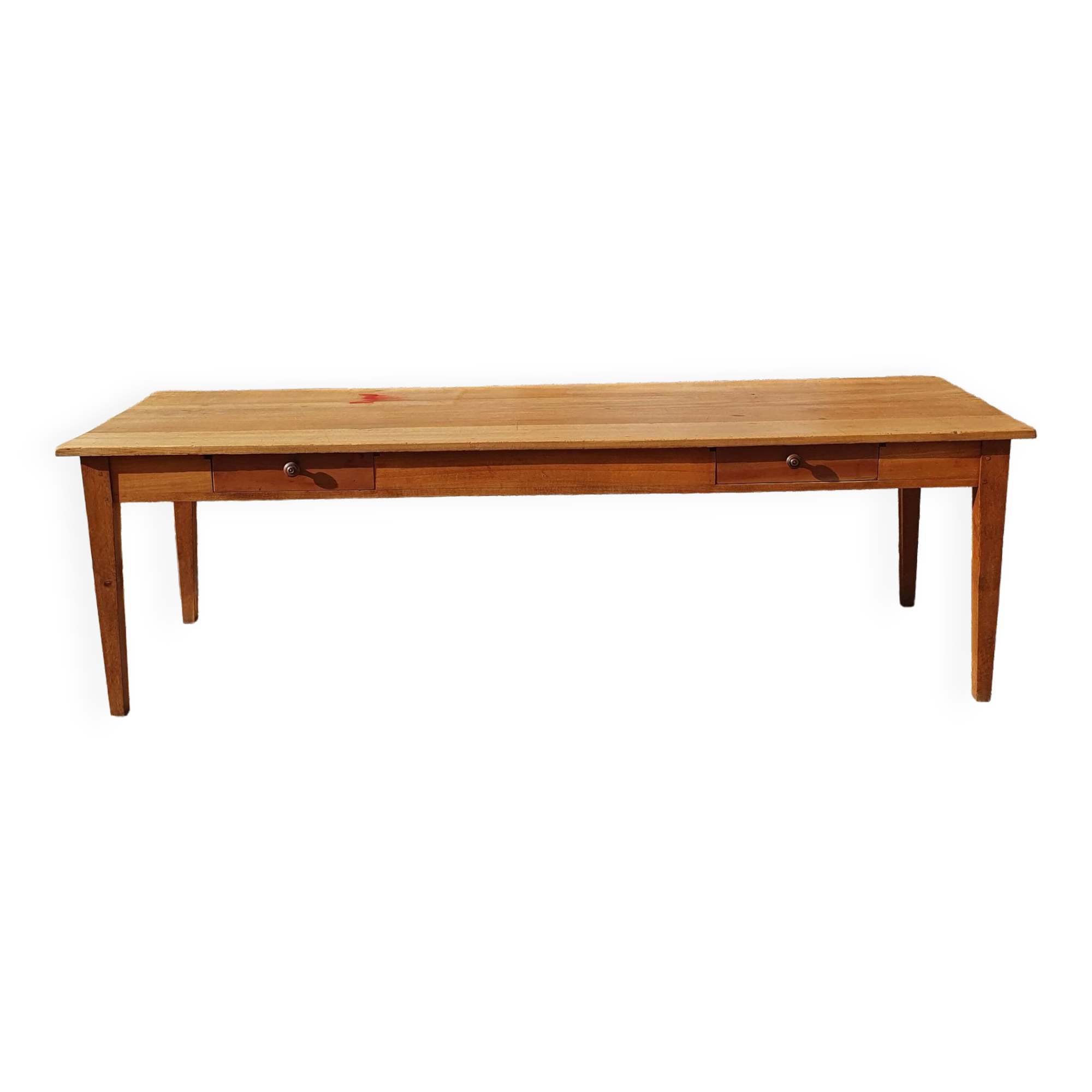 Farm table - 2m40 - 2 drawers